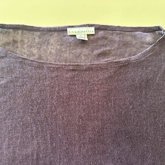 BRYN WALKER PURPLE BOAT NECK TUNIC  WITH DRAWSTRING-EUC/XL - Picture 11 of 11